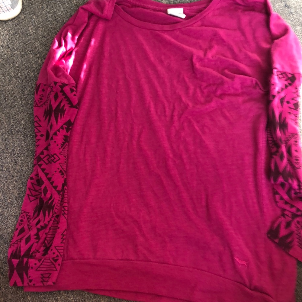 Pink long sleeve shirt